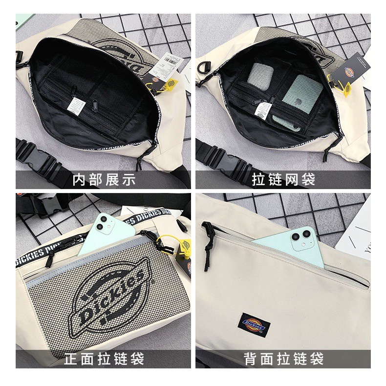 Túi đeo chéo trước ngực họa tiết Dickies thời trang cao cấp Kz8661