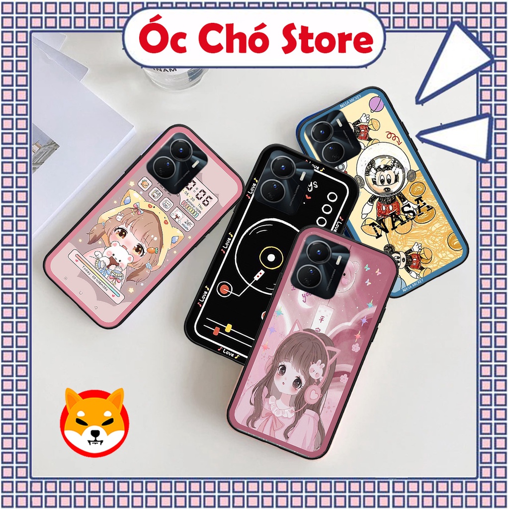 Ốp Vivo Y22S / Y22 2022 / Y77 5G in hình mickey , gấu , ếch frog cute , mèo dễ thương