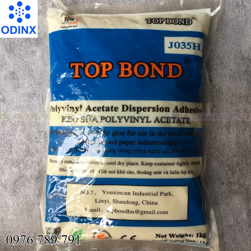 Keo Sữa Dán Tường Túi 1Kg, Keo Sữa Top Bond Làm Slime,Dán Giấy Dán Tường, Tranh, Thảm ODINX