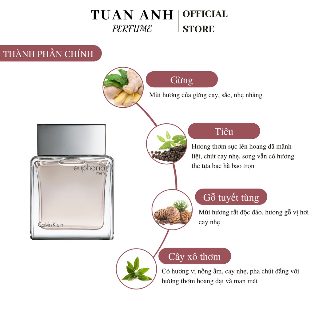 Nước hoa nam chính hãng CK Euphoria Men cao cấp TUANANHPERFUME