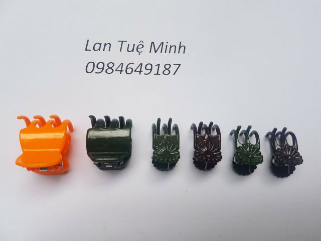 Combo 100 kẹp bướm đại màu xanh chuyên cố định cành hoa lan thân to