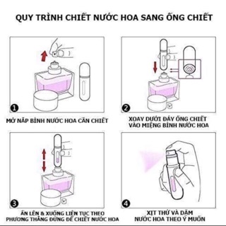 Conbo 10 Ống chiết nước hoa travalo