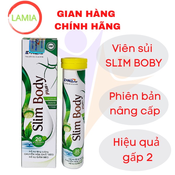 Viên sủi giảm cân Slim Body giảm cân nhanh an toàn hiệu quả sau 7 ngày hộp 20 viên