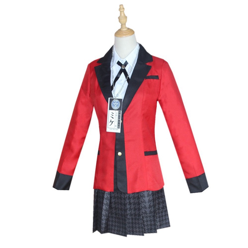 Bộ đồng phục hóa trang nhân vật anime Jabami Yumeko Kakegurui
