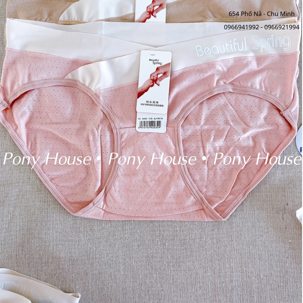 Quần Lót Bầu, Sau Sinh Cạp Chéo Cotton Thông Hơi Siêu Mềm, Mát, Kháng Khuẩn