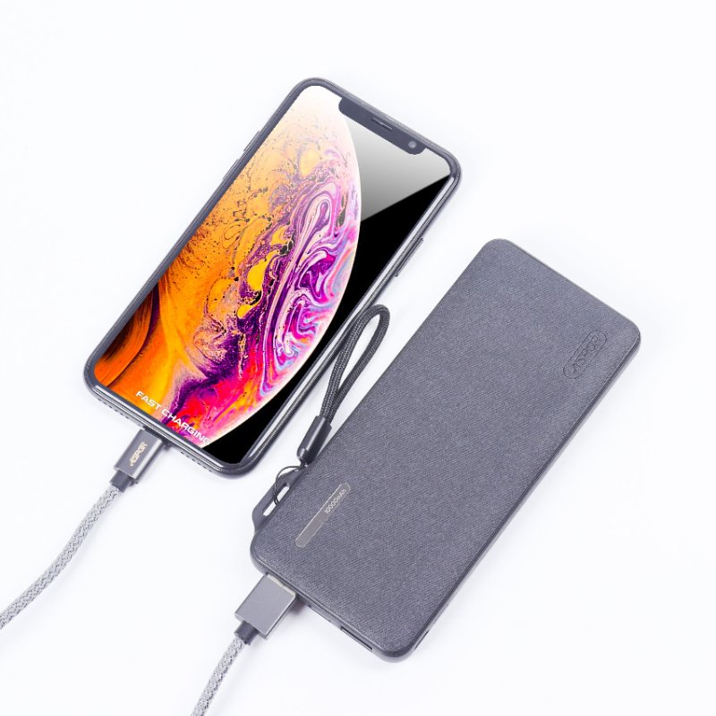 Tặng Cáp Sạc Hãng Sạc dự phòng polymer 10.000mAh Aspor A359 2 cổng sạc USB cho Iphone / Samsung / Xiaomi Flash Change