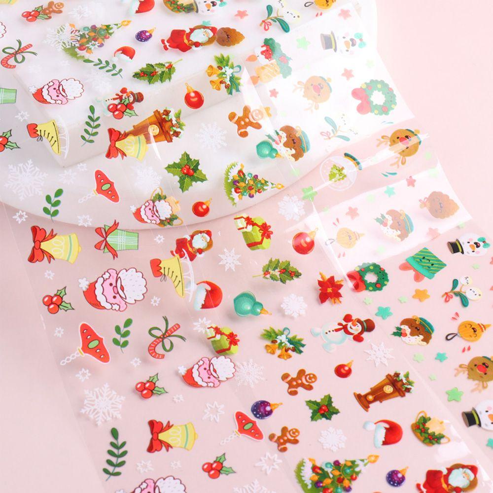 Set 10 Miếng Dán Trang Trí Móng Tay Chủ Đề Năm Mới