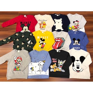 Áo nỉ Mickey H&M sz 4m-4y