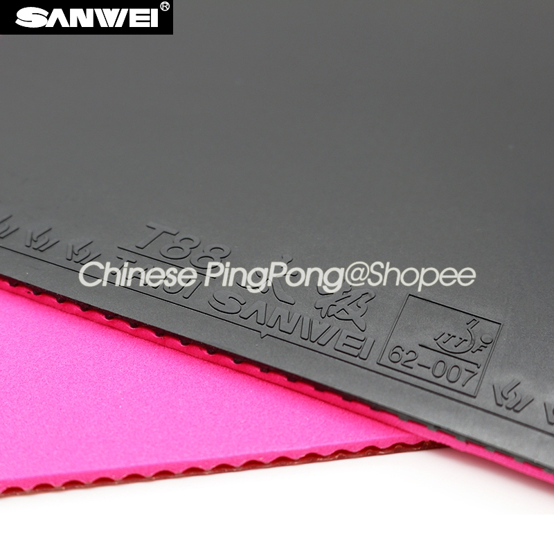 SANWEI TAIJI PLUS (TAICHI) SANWEI Table Tennis Rubber (Pink Tension Sponge) SANWEI Ping Pong Rubber