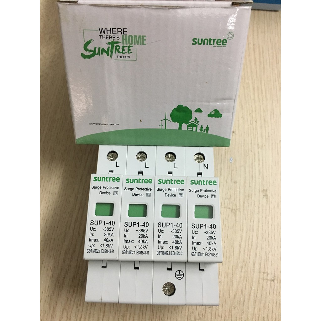 Chống sét Suntree AC SPD 4P 20-40kA/385VAC SUP1-40