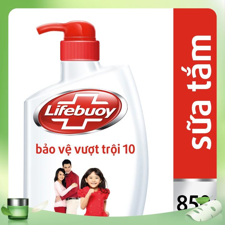 Sữa tắm Lifebuoy bảo vệ vượt trội 10 chai 850g