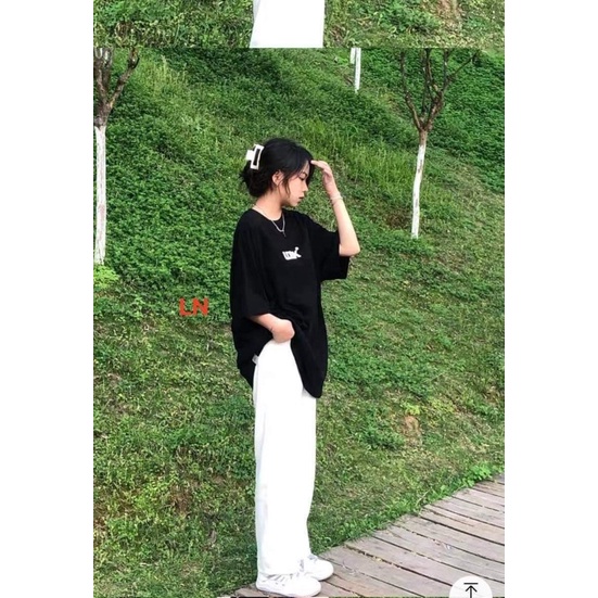 Sét áo đen 5D+quần kaki trắng LN11