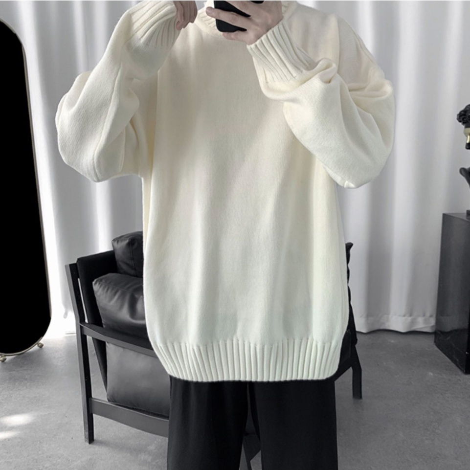Áo sweater Cổ Lọ Thời Trang Đơn Giản Cá Tính Kiểu Hàn Quốc