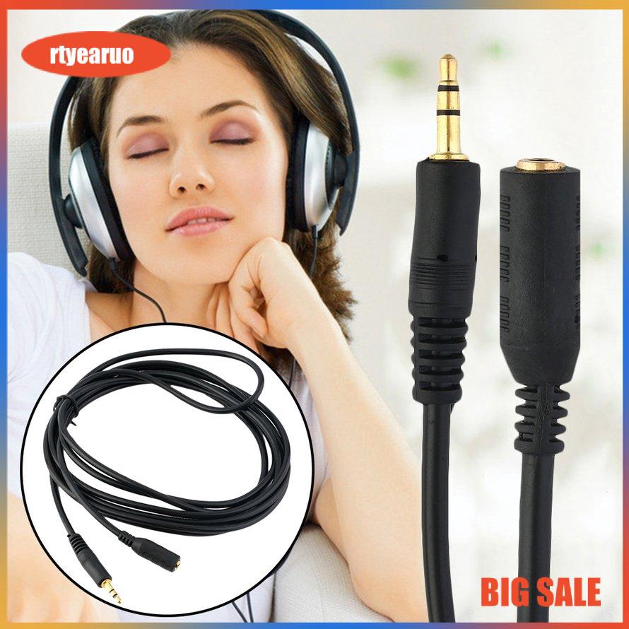 Dây cáp nối dài loa/tai nghe,Dây âm thanh 3.5mm đầu đực sang 3.5mm đầu cái 3m