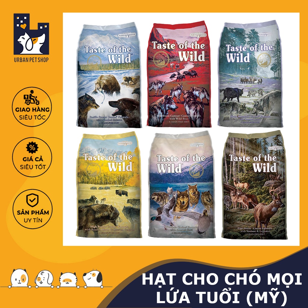 URBAN_TASTE OF THE WILD_HẠT CHO CHÓ MỌI LỨA TUỔI (MỸ)