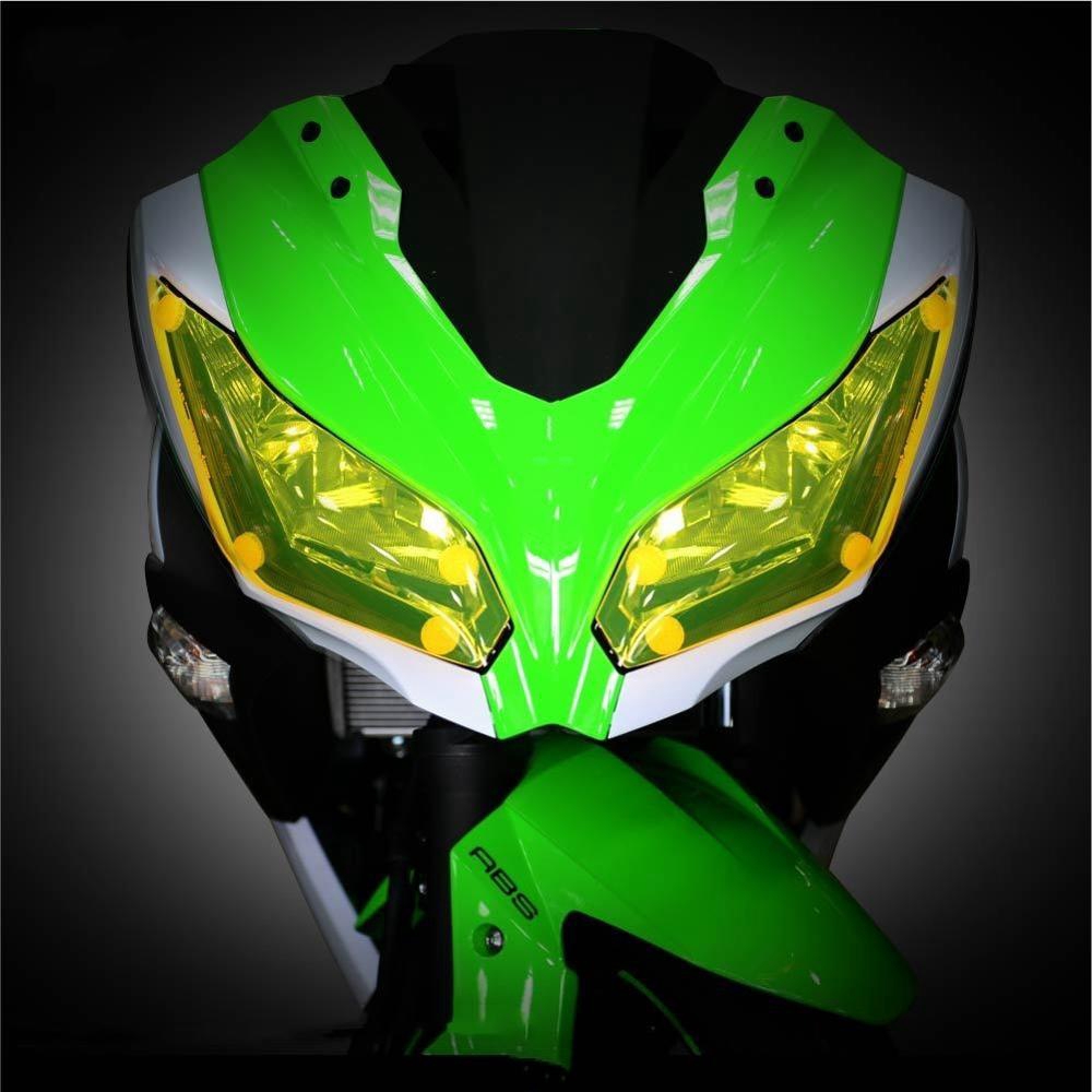 Kính Bảo Vệ Đèn Pha Xe Mô Tô Kawasaki Zx-6r 2017 2018 Versys 650 2015 2016 Ninja250 Ninja300