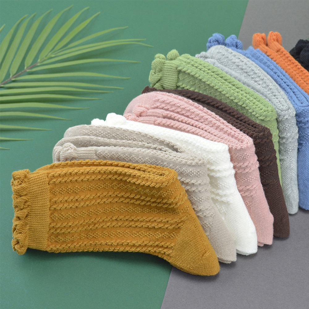 Vớ cotton phối ren thời trang dành cho nữ