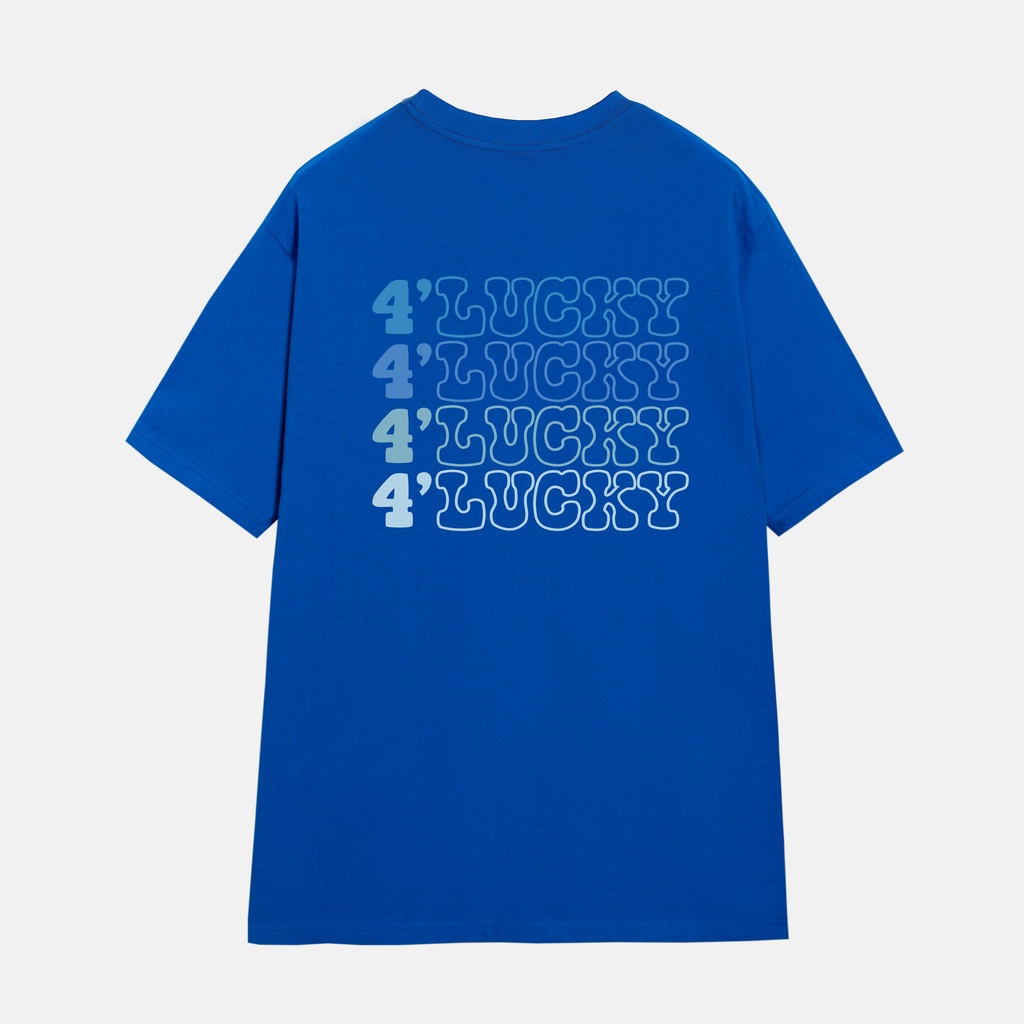 Áo form rộng Unisex 4lucky 6042, Chất cotton 100%, 2 chiều dày, mềm