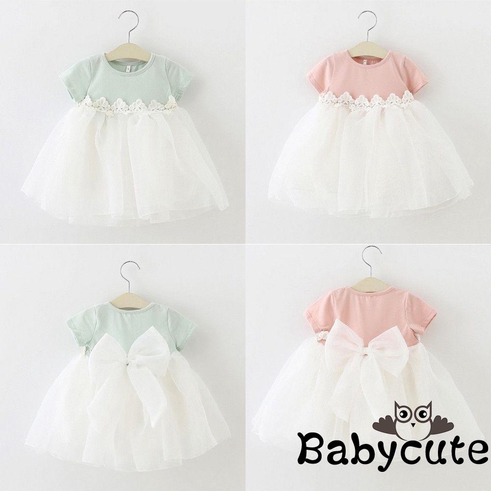 Đầm Xòe Công Chúa Phối Ren Xinh Xắn Cho Bé Gái