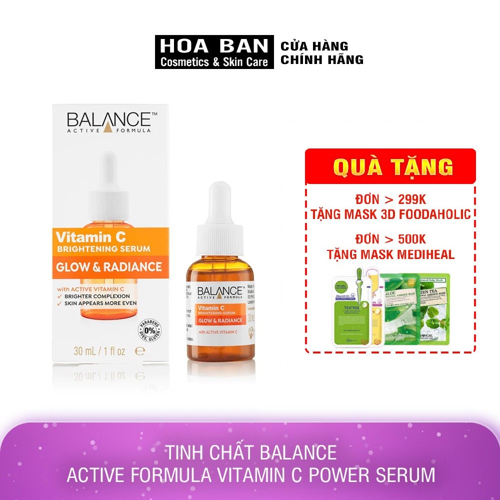 Serum Trắng Da, Mờ Thâm Balance Active Formula Vitamin C Brightening 30ml