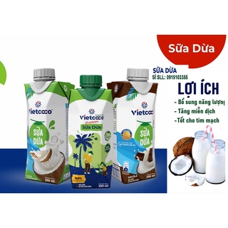(1 thùng 12 hộp ) Sữa Dừa Vietcoco - 330ml