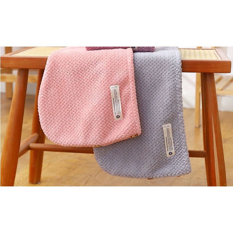 Khăn Quấn Tóc Bằng Sợi Micro Thấm Hút Nước Tiện Dụng Cho Nữ