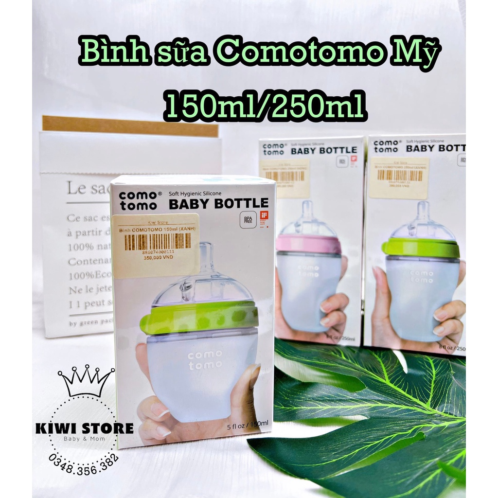 Bình sữa Comotomo chính hãng 150ml/250ml