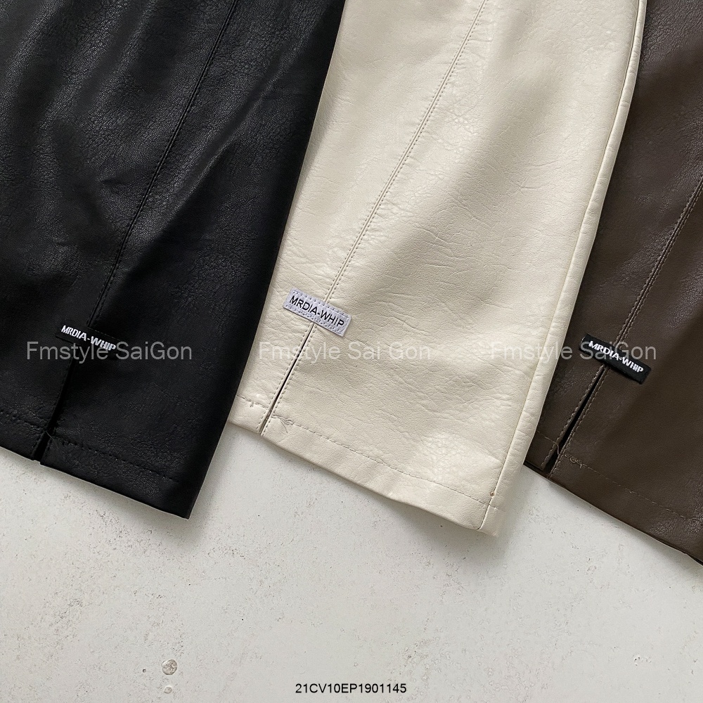 Chân váy da chữ A xẻ tag chữ kiểu dáng ulzzang thời trang nữ Fmstyle Saigon 21CV10EP1901 | BigBuy360 - bigbuy360.vn