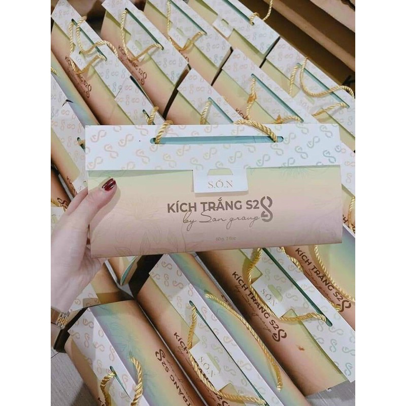 Set Son 3 màu tam sắc kích trắng S2 vitamin kích trắng