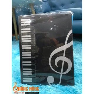 🚫XẢ KHO SẬP SÀN📣BÌA LÁ ĐỰNG SHEET NHẠC KHỔ A4 có 40 lá - HỌA TIẾT NỐT NHẠC SIÊU XINH