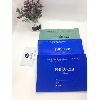 Phiếu chi 1-2-3 liên A5  giấy đẹp 60 tờ