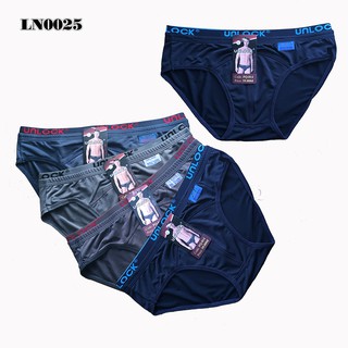 Combo 05 quần lót nam Unlock - 2 lưng thun lạnh cao cấp