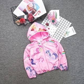 Fleur.Vintage - Áo gió cho bé hồng ngựa pony