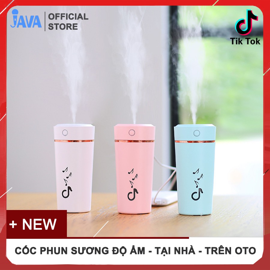 [Mã ELORDER5 giảm 10K đơn 20K] [DÙNG TRÊN OTO ĐƯỢC] Cốc phun sương tạo độ ẩm cho không khí - Xông hơi tinh dầu cho mặt