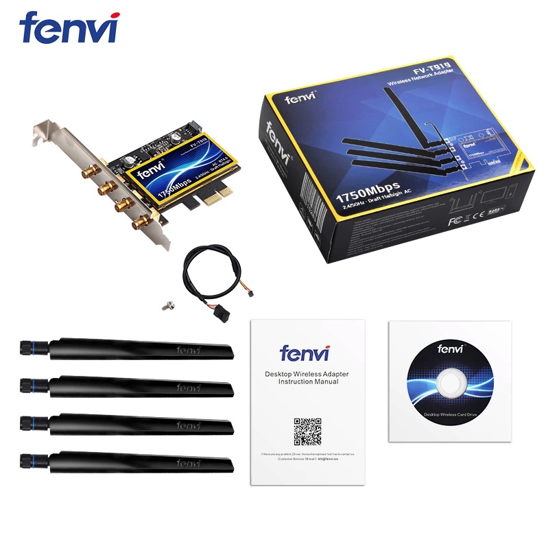 Card Wifi Và Bluetooth Cho MacOS/Hackintosh Fenvi T919 ( FV-T919 - Chipet BCM94360CD) | BigBuy360 - bigbuy360.vn