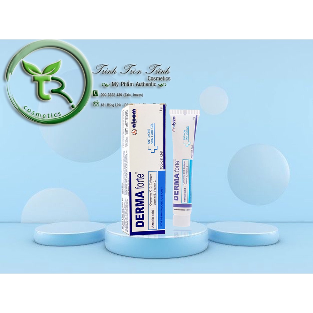 Kem Giảm Mụn Ngừa Thâm Trứng Cá, Mụn Ẩn, Mụn Đầu Đen, Derma Forte 15g - Hàng Chính Hãng - Date Mới Nhất