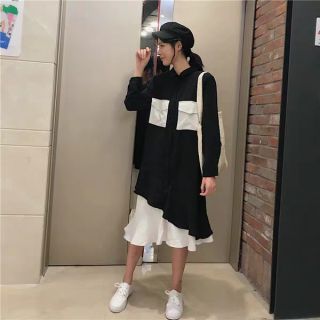 Order _ đầm sơ mi bèo tầng
