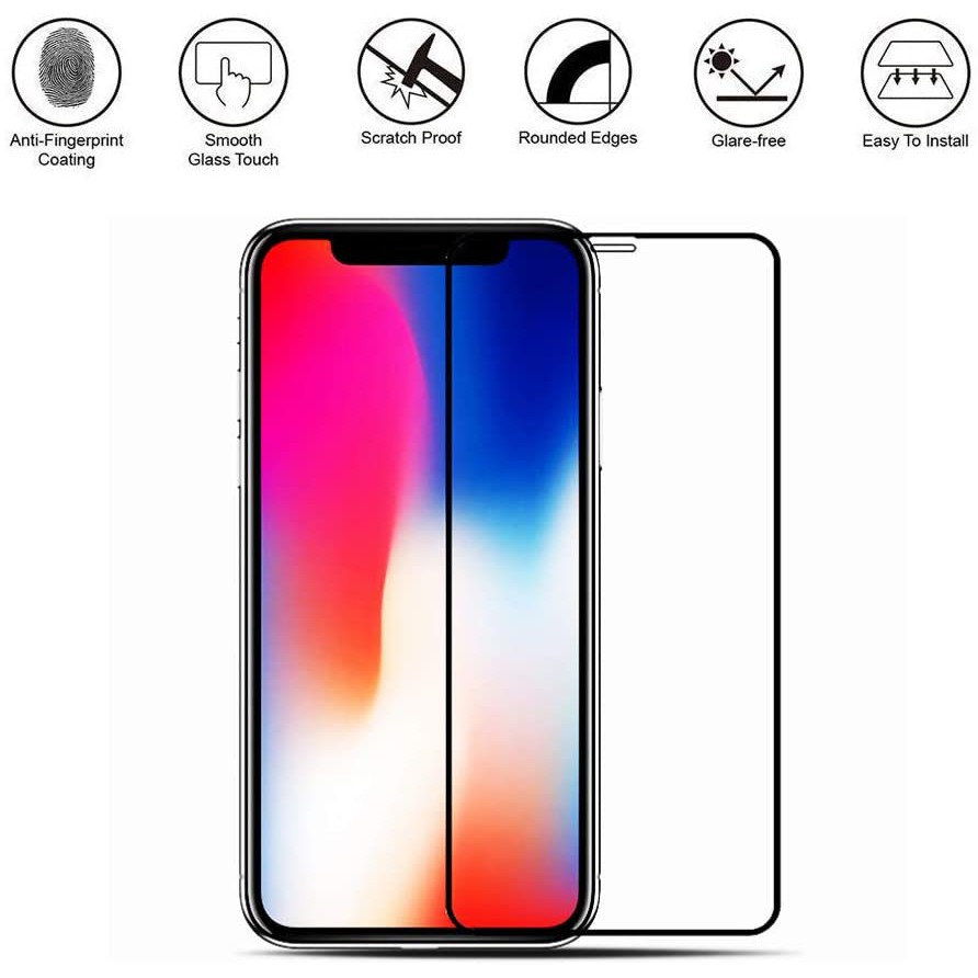 Kính Cường Lực 9d Bảo Vệ Màn Hình Cho iphone 15 pro max 14 13 12 mini 11 pro max x xs max xr 6 6s 7 8 plus