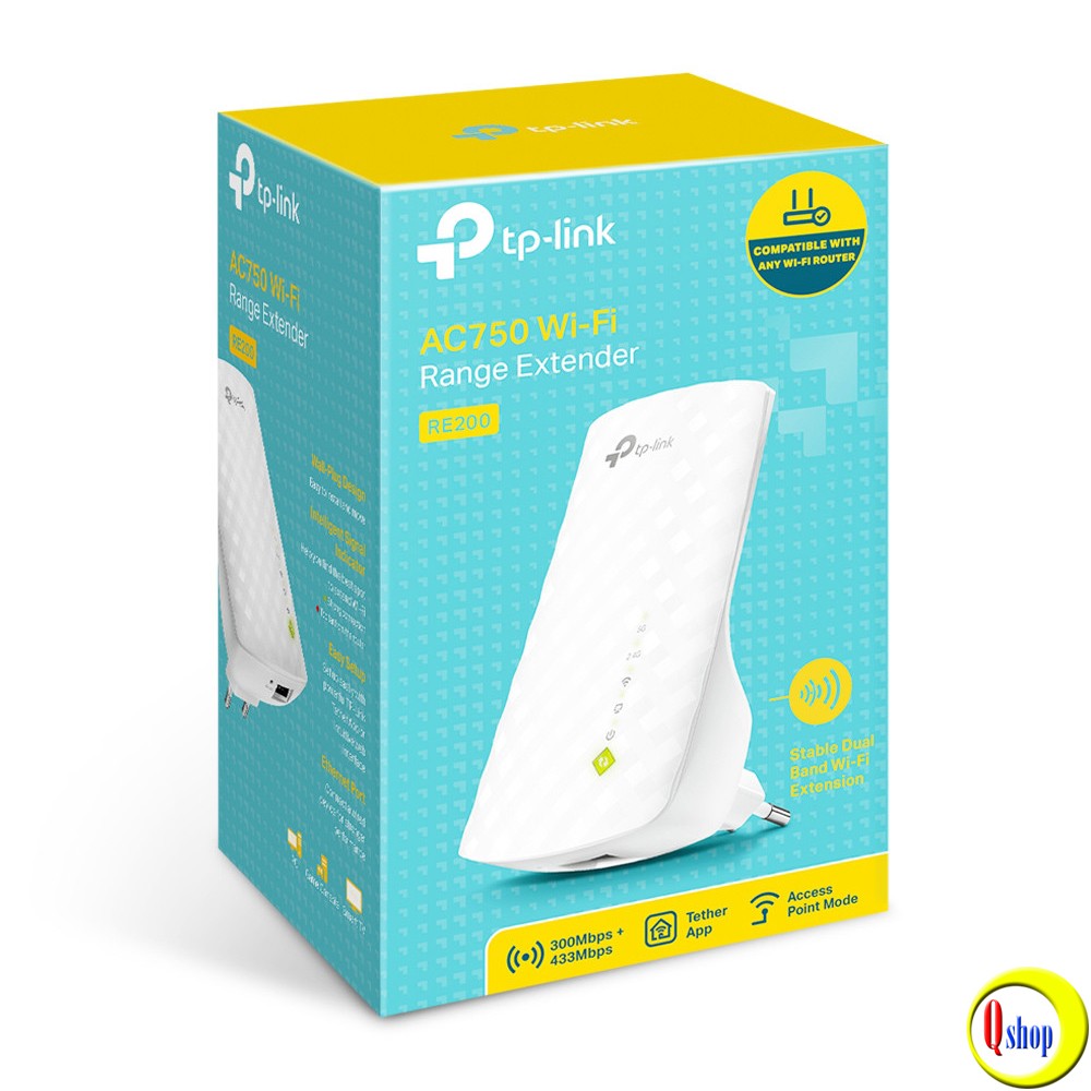 Bộ kích sóng wifi TP-Link RE200 AC750 chính hãng