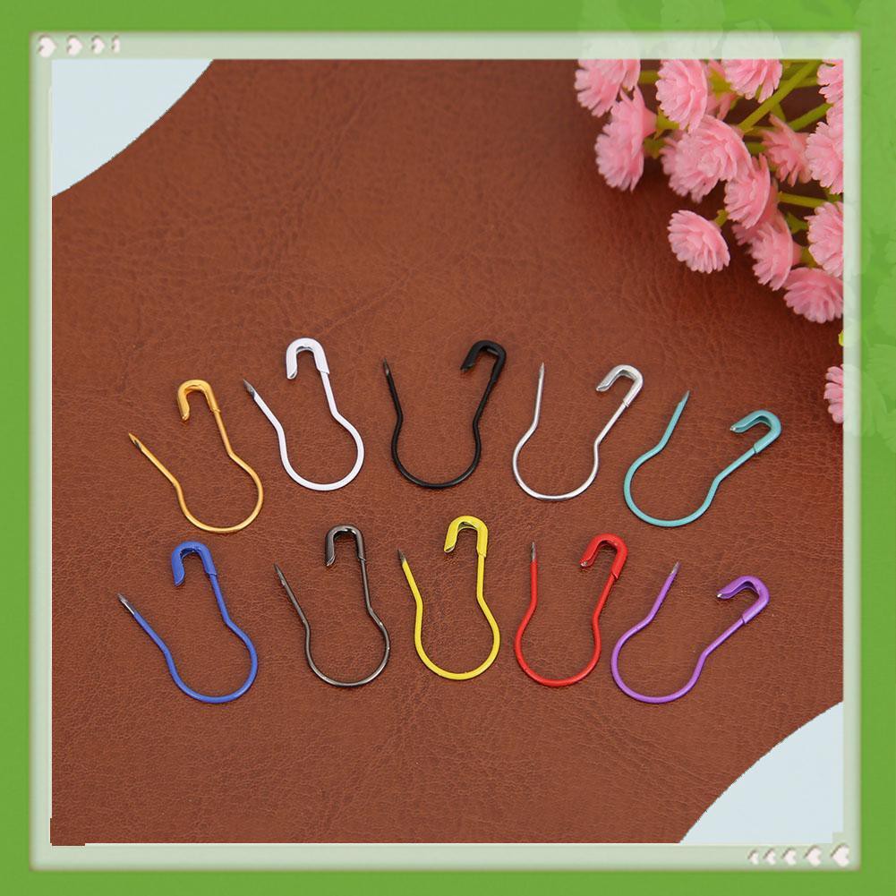 Bộ 300 Kim Băng Hình Quả Bầu 10 Màu Khác Nhau Dùng Trong May Mặc