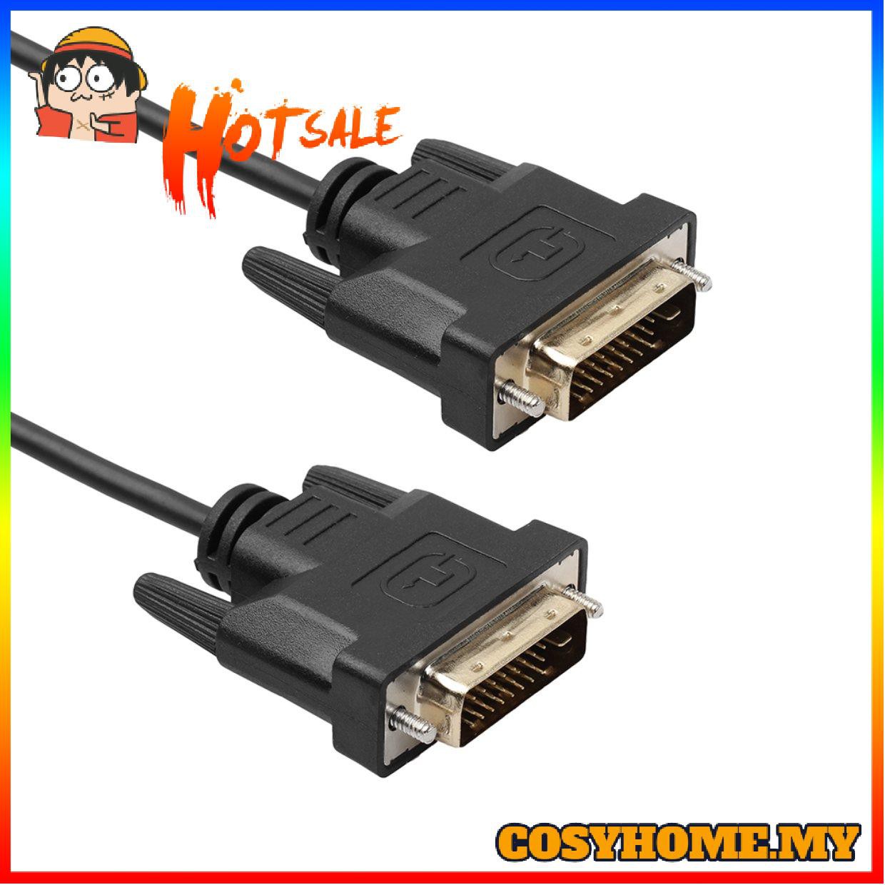 Dây Cáp Chuyển Đổi 1.8m / 3m / 5m Dvi D Sang Dvi-d Gold Male 24 + 1 Pin Dual Link Tv