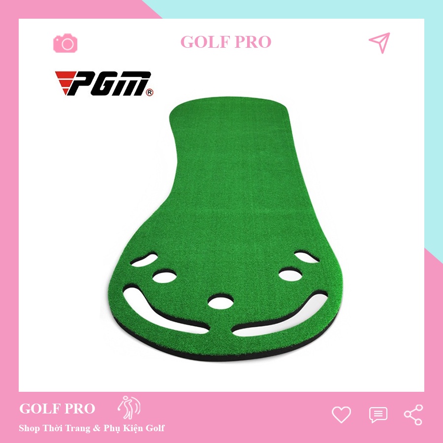 Thảm golf tập Putter PGM tại nhà ngoài trời di động hình bàn chân shop GOLF PRO TT004