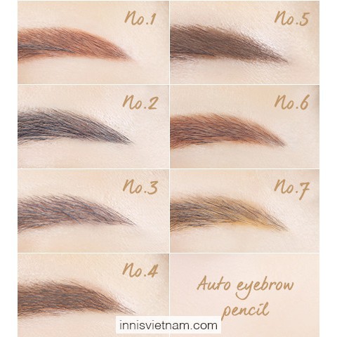 Chì kẻ mày Innisfree Auto Eyebrow Pencil hàn quốc chính hãng Cosmetic999