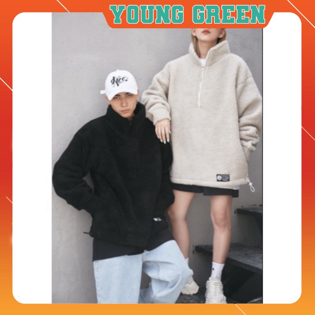 [Hà Nội] Áo Bông FLEECE OVERSIZED - YOUNG GREEN [ygshop.hanoi] YOUNG GREENFleece