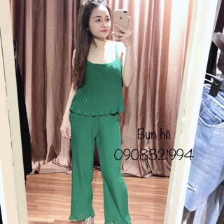 Set 2 dây quần ống suông xếp li