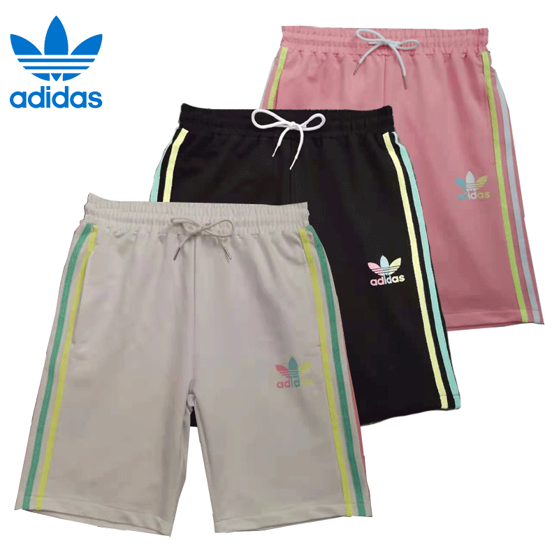 Quần Short Thể Thao Adidas 100% Cotton Ống Rộng Thoáng Khí Cho Nữ