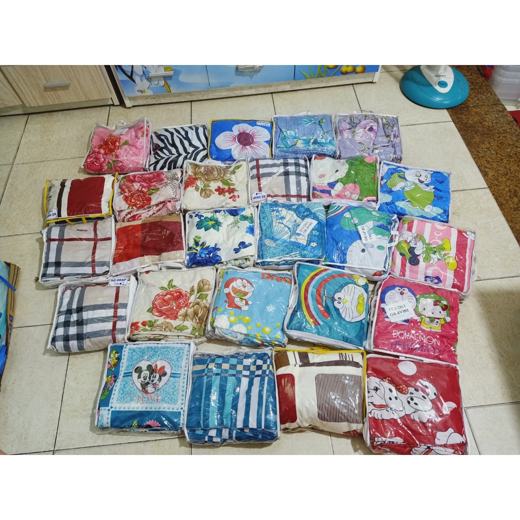 Bộ drap thun hàn quốc 4 món 1m2x2m inbox lựa mẫu