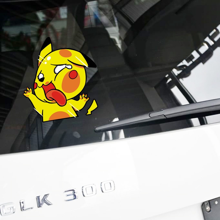 Miếng Dán Trang Trí Xe Hơi Họa Tiết Hoạt Hình Siêu Nhân / Gấu Pooh Vui Nhộn