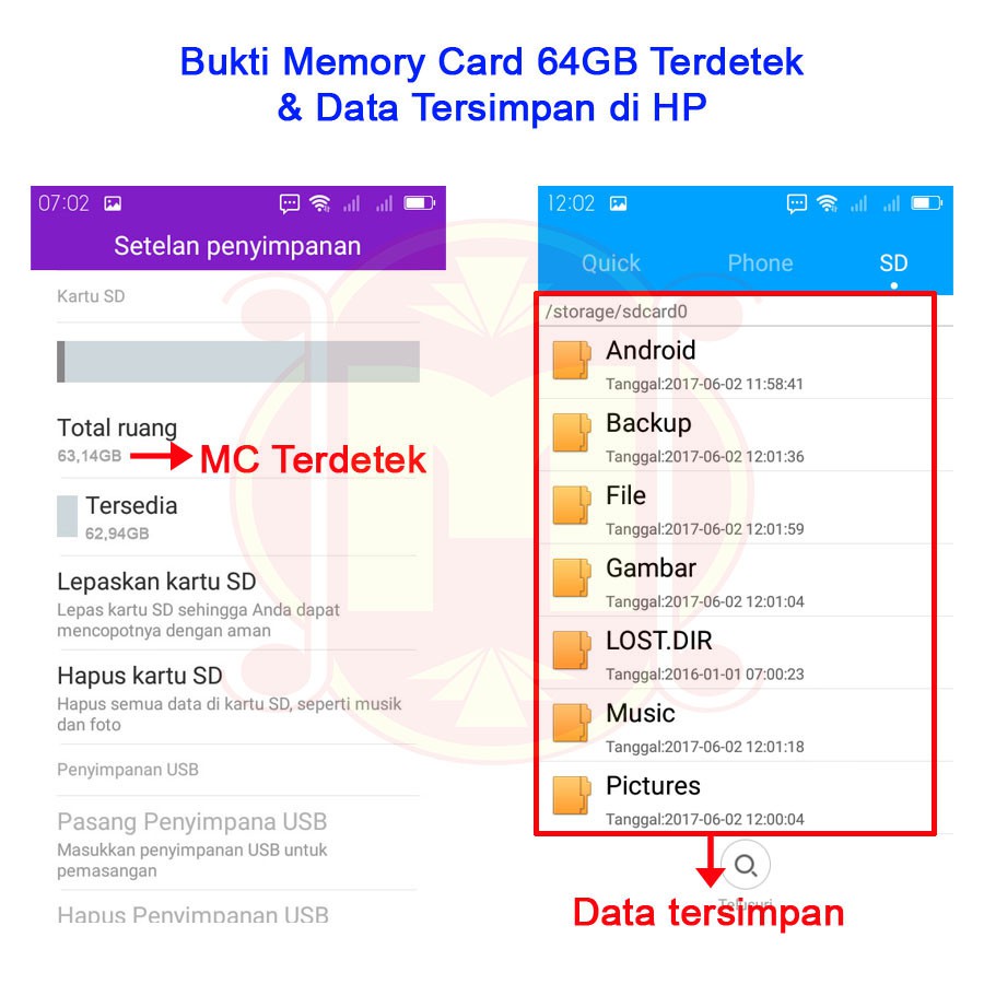 Thẻ Nhớ Samsung 64gb Ori 99% Guaranteed - Micro Sd Samsung 64gb - Mmc Samsung 64gb