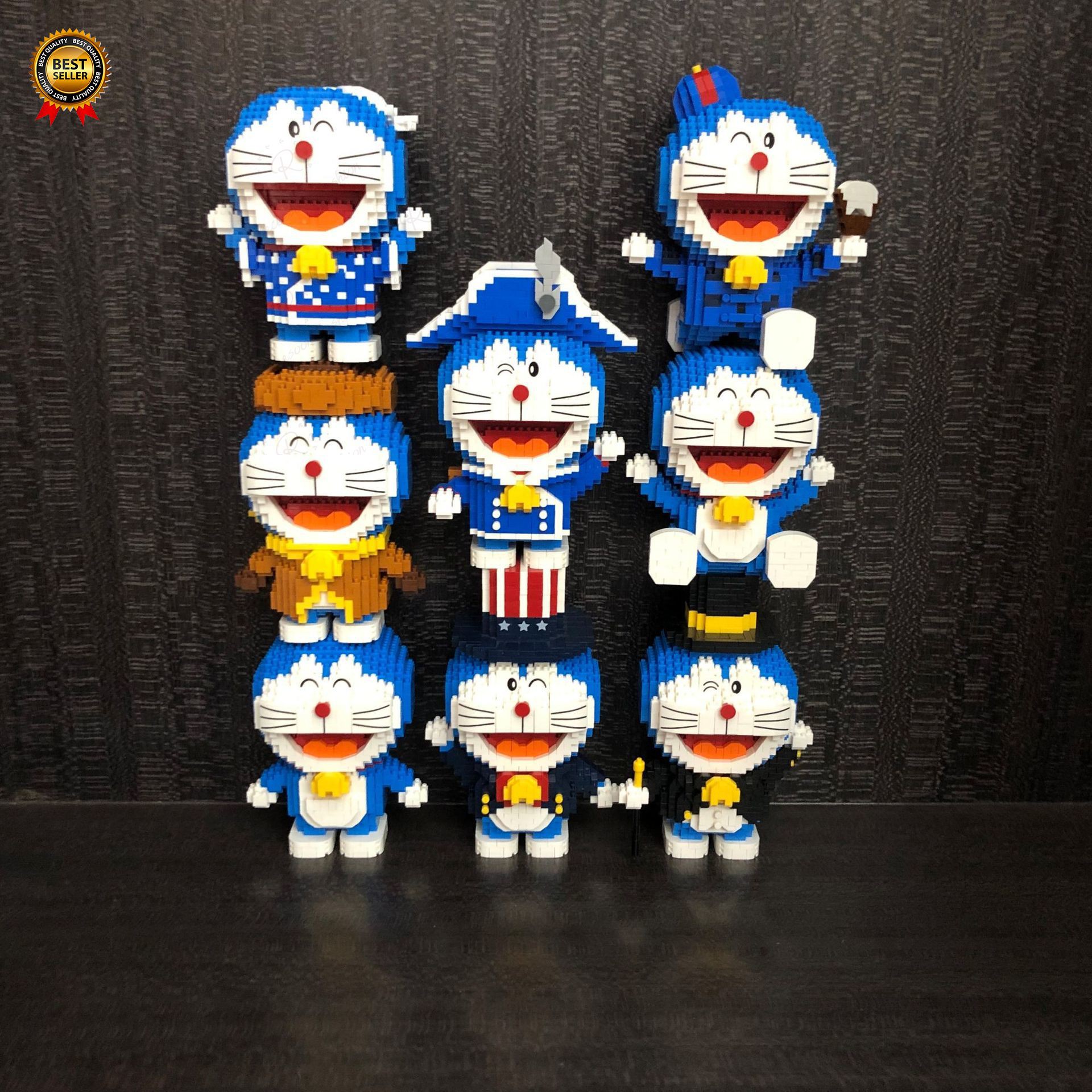 Doraemon Building Block Toys 3D Model DIY Micro Diamond Building Blocks Assembly Toy Compatible With Lego For Kids Gift